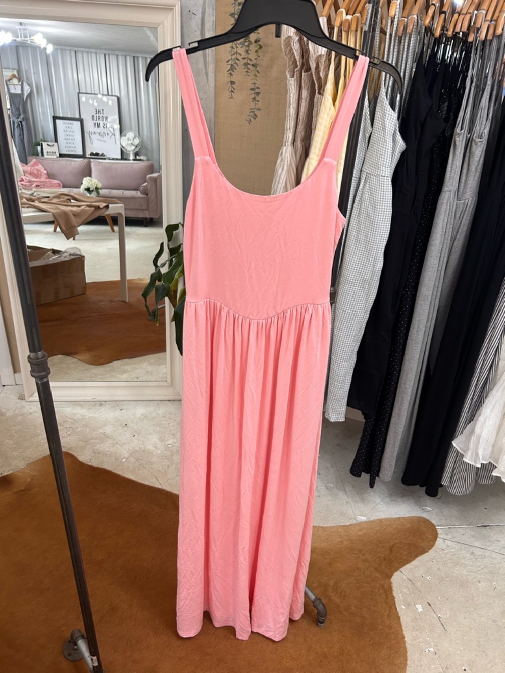 Priv - Pink Jersey Maxi Dress NWT Small